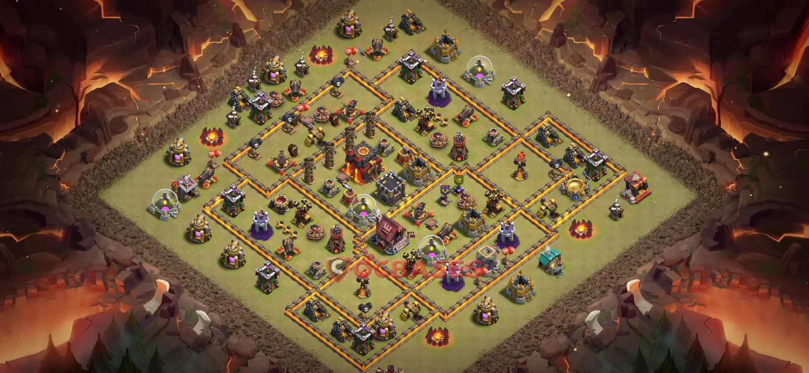 War (Anti-3 Star) Base TH10 - Clash of Clans Town Hall 10 Layout Link War (Anti-3 Star) Base TH10 - Clash of Clans Town Hall 10 WAR Base Layout with Copy Link 2026