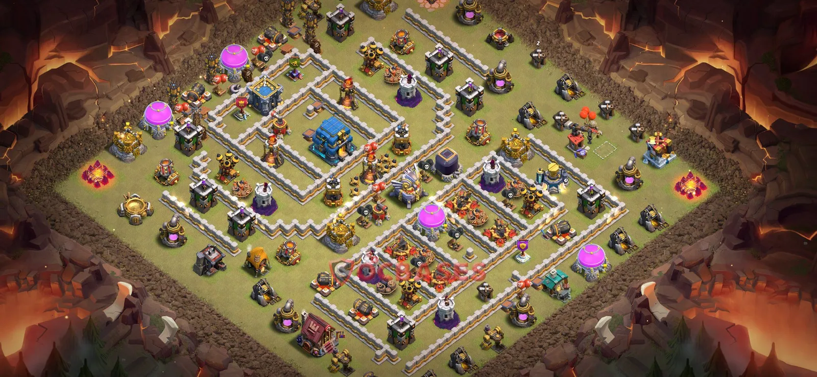 War (Anti-3 Star) Base TH12 - Clash of Clans Town Hall 12 Layout with Link