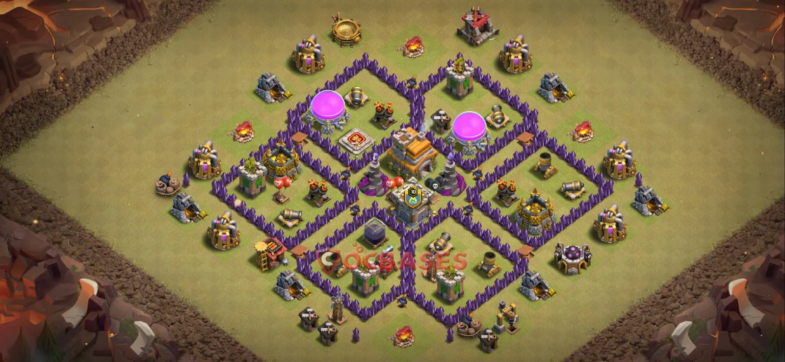 War (Anti-3 Star) Base TH7 - Clash of Clans Town Hall 7 Layout Link War (Anti-3 Star) Base TH7 - Clash of Clans Town Hall 7 WAR Base Layout with Copy Link 2026