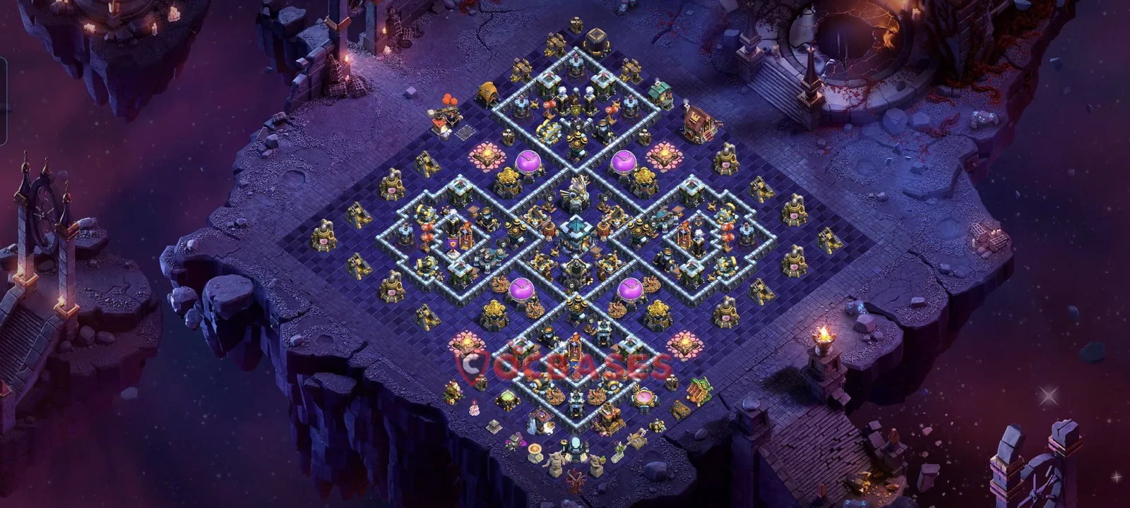 War (Anti-3 Star) Base TH13 - Clash of Clans Town Hall 13 Layout Link War (Anti-3 Star) Base TH13 - Clash of Clans Town Hall 13 WAR Base Layout with Copy Link 2026