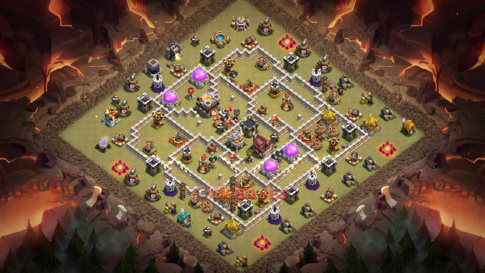 War (Anti-3 Star) Base TH11 with Link | Clash of Clans Bases | Layouts ID ut0vs