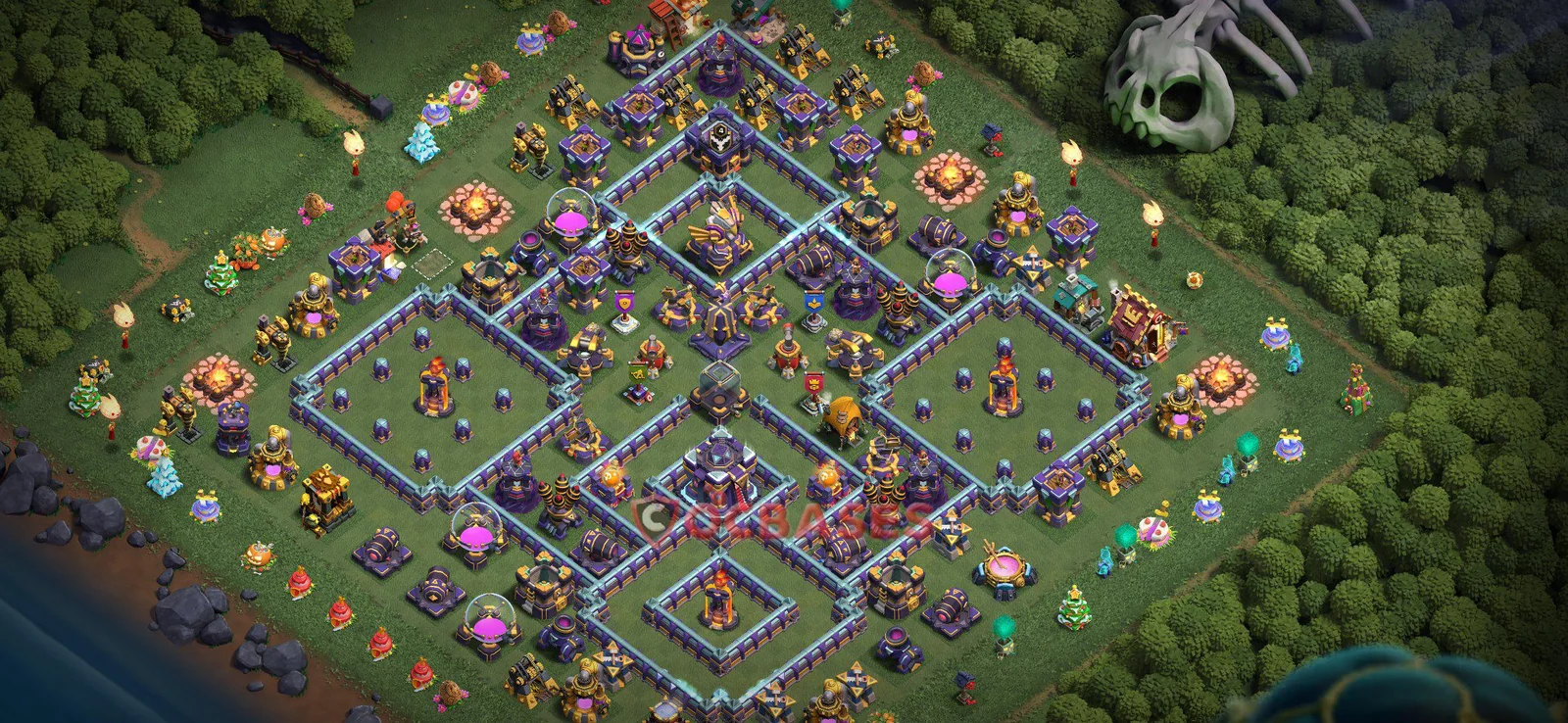 War (Anti-3 Star) Base TH15 with Link | Clash of Clans Bases | Layouts ID uts58