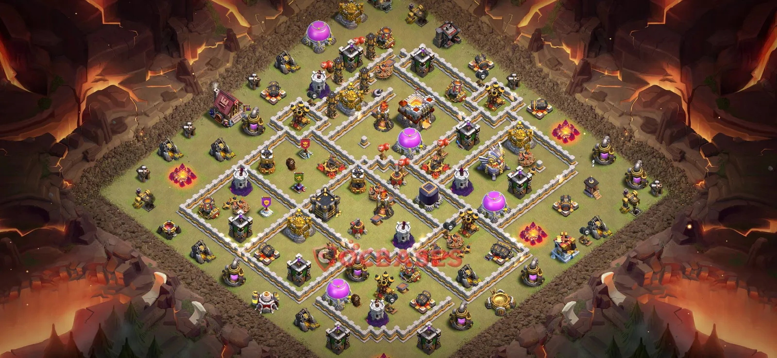 War (Anti-3 Star) Base TH11 with Link | Clash of Clans Bases | Layouts ID uuuuz