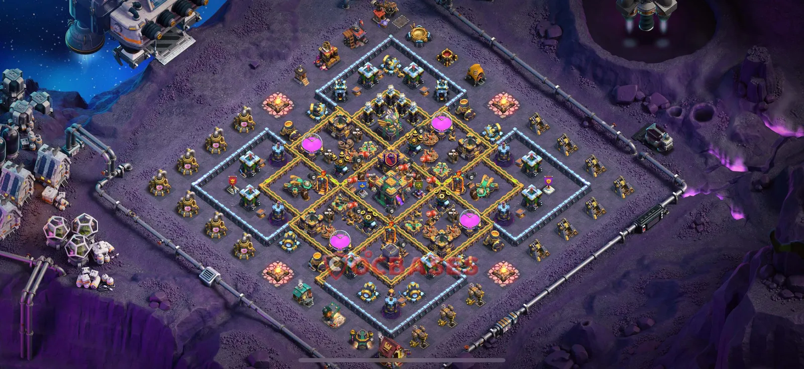 War (Anti-3 Star) Base TH14 with Link | Clash of Clans Bases | Layouts ID uyues