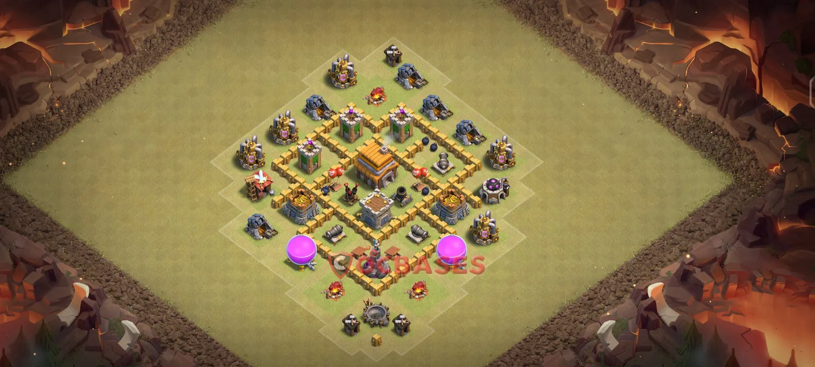 War (Anti-3 Star) Base TH5 with Link | Clash of Clans Bases | Layouts ID vhose