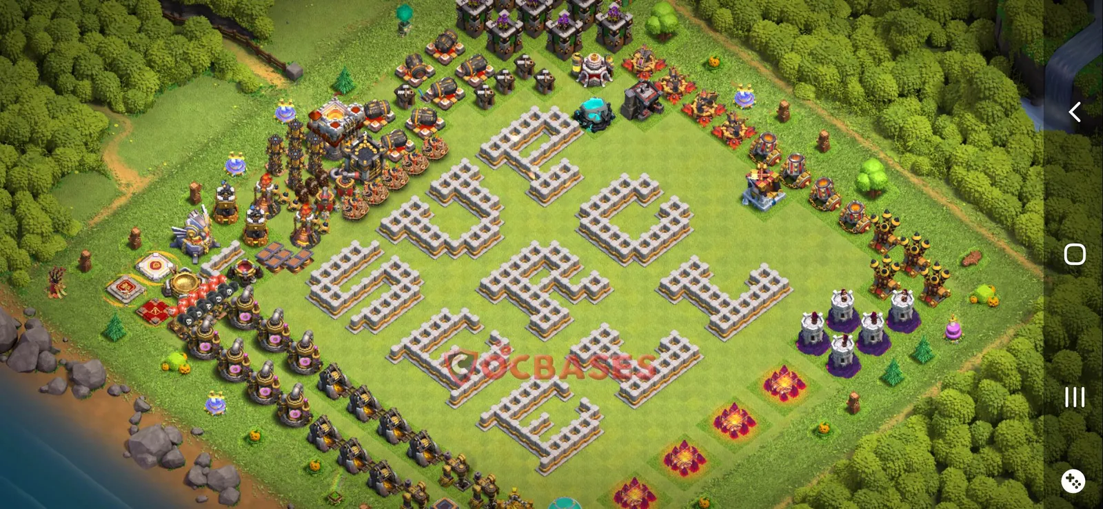 War (Anti-3 Star) Base TH11 - Clash of Clans Town Hall 11 Layout Link War (Anti-3 Star) Base TH11 - Clash of Clans Town Hall 11 WAR Base Layout with Copy Link 2026