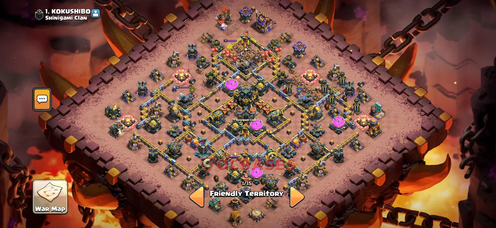 War (Anti-3 Star) Base TH17 with Link | Clash of Clans Bases | Layouts ID vspag