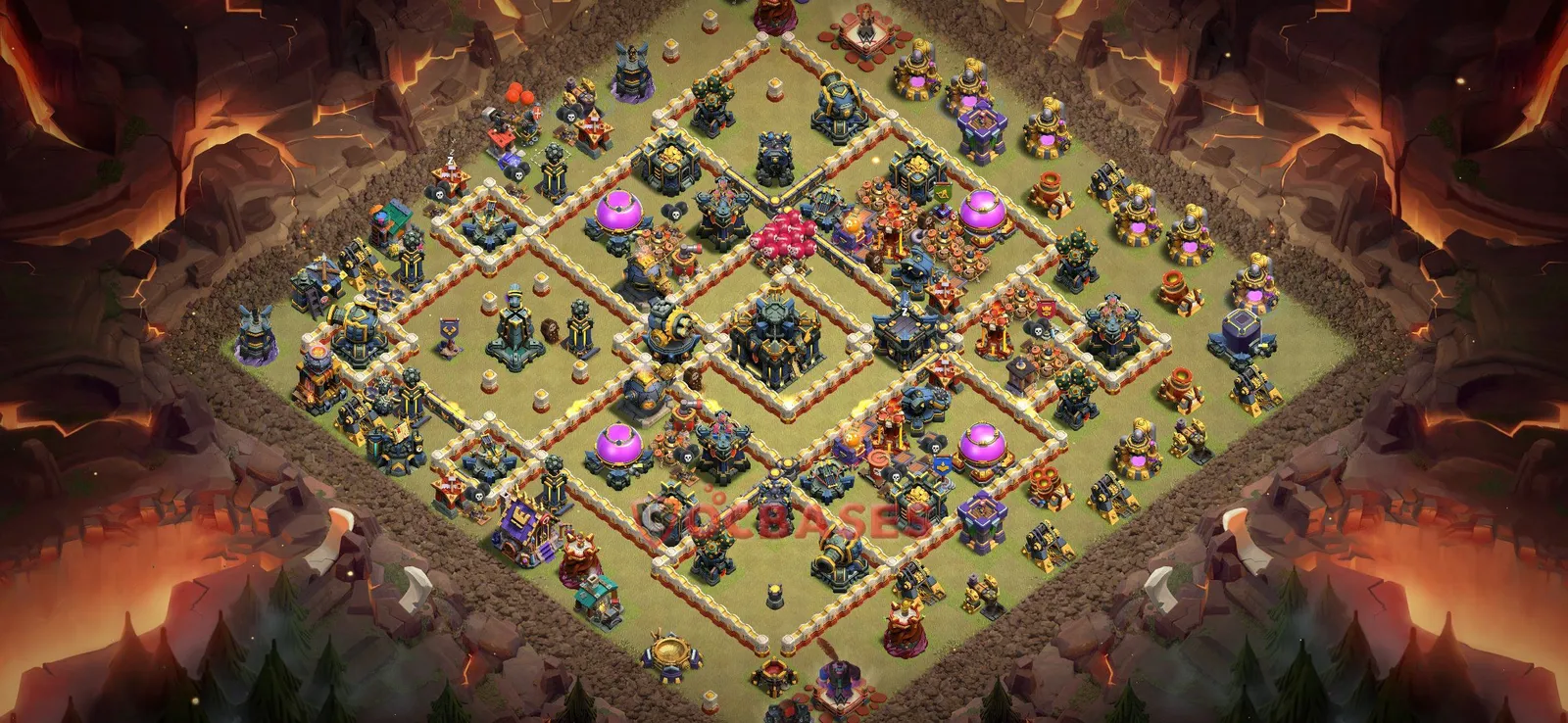 War (Anti-3 Star) Base TH17 - Clash of Clans Town Hall 17 Layout Link War (Anti-3 Star) Base TH17 - Clash of Clans Town Hall 17 WAR Base Layout with Copy Link 2026