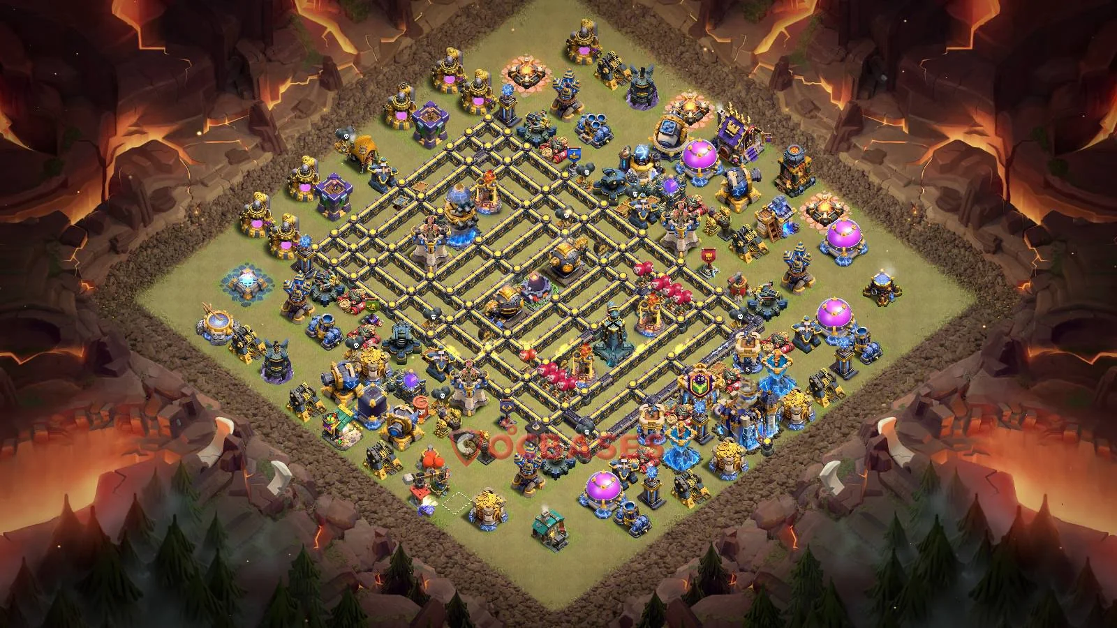 War (Anti-3 Star) Base TH18 with Link | Clash of Clans Bases | Layouts ID w0v86