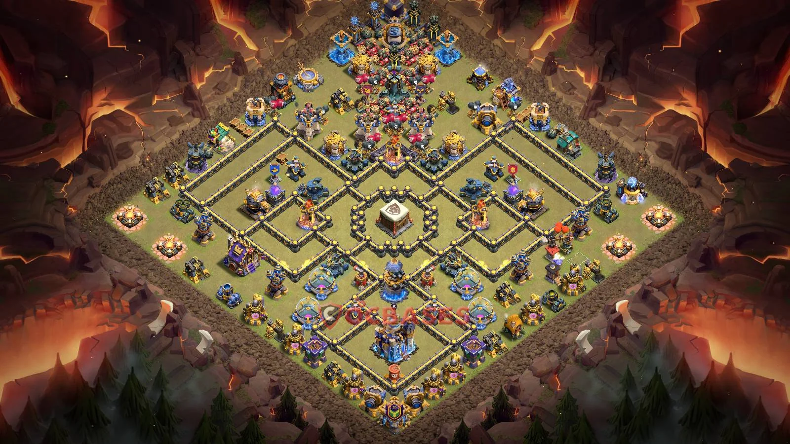 War (Anti-3 Star) Base TH18 with Link | Clash of Clans Bases | Layouts ID w218i