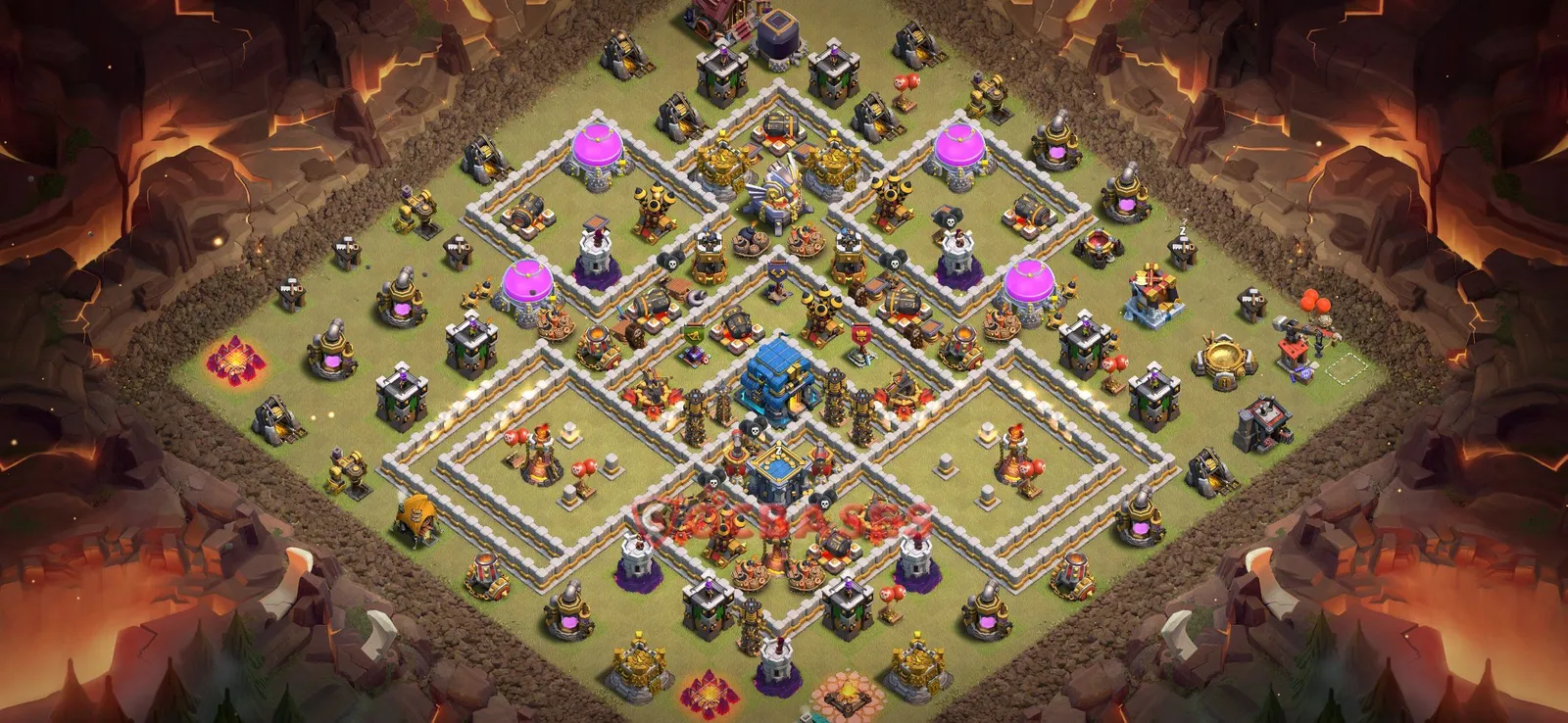 War (Anti-3 Star) Base TH12 with Link | Clash of Clans Bases | Layouts ID wl8kr