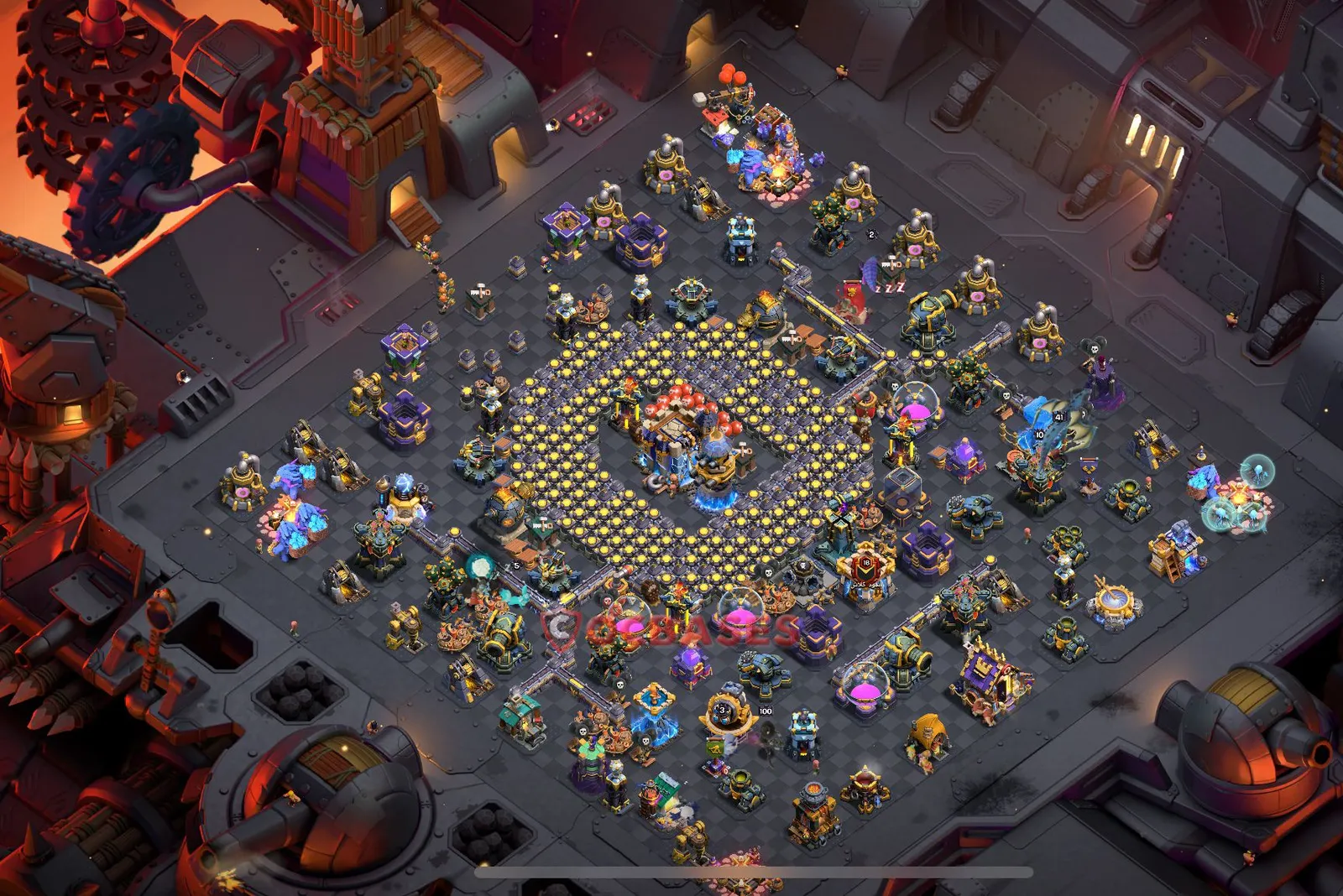 War (Anti-3 Star) Base TH18 - Clash of Clans Town Hall 18 Layout Link War (Anti-3 Star) Base TH18 - Clash of Clans Town Hall 18 WAR Base Layout with Copy Link 2026
