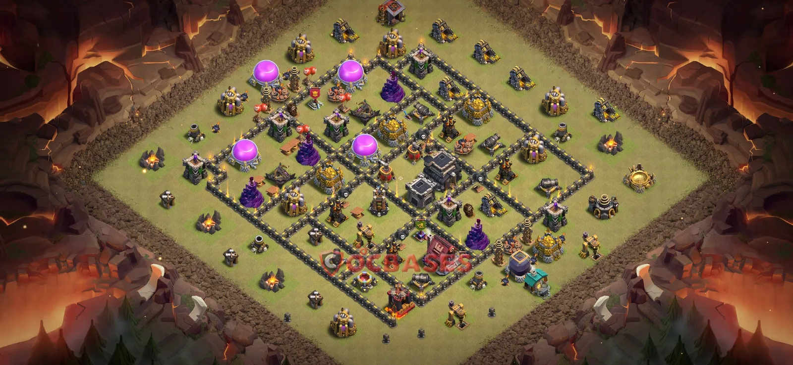War (Anti-3 Star) Base TH9 - Clash of Clans Town Hall 9 Layout Link War (Anti-3 Star) Base TH9 - Clash of Clans Town Hall 9 WAR Base Layout with Copy Link 2026