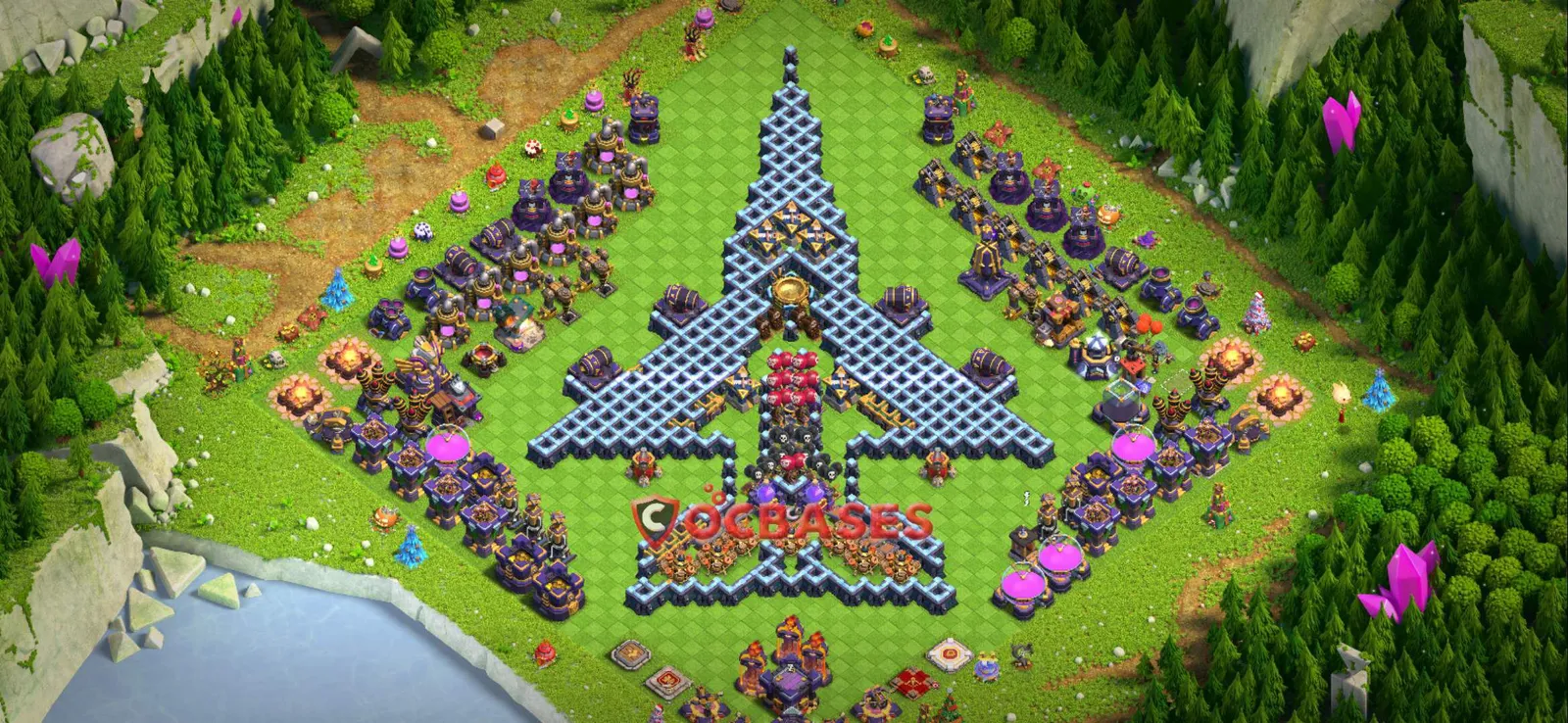 War (Anti-3 Star) Base TH15 - Clash of Clans Town Hall 15 Layout Link War (Anti-3 Star) Base TH15 - Clash of Clans Town Hall 15 WAR Base Layout with Copy Link 2026