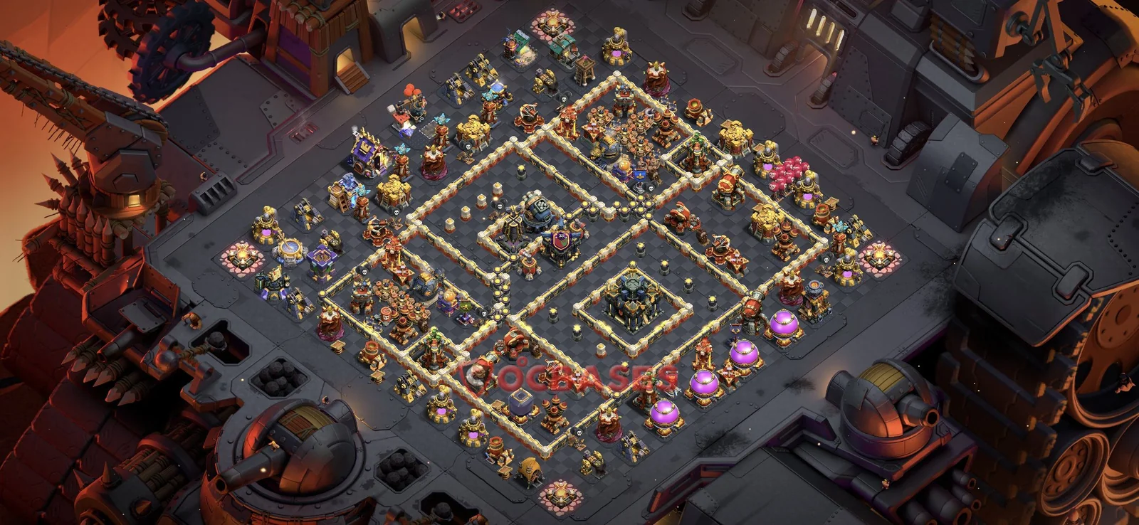 War (Anti-3 Star) Base TH17 with Link | Clash of Clans Bases | Layouts ID xmb0u