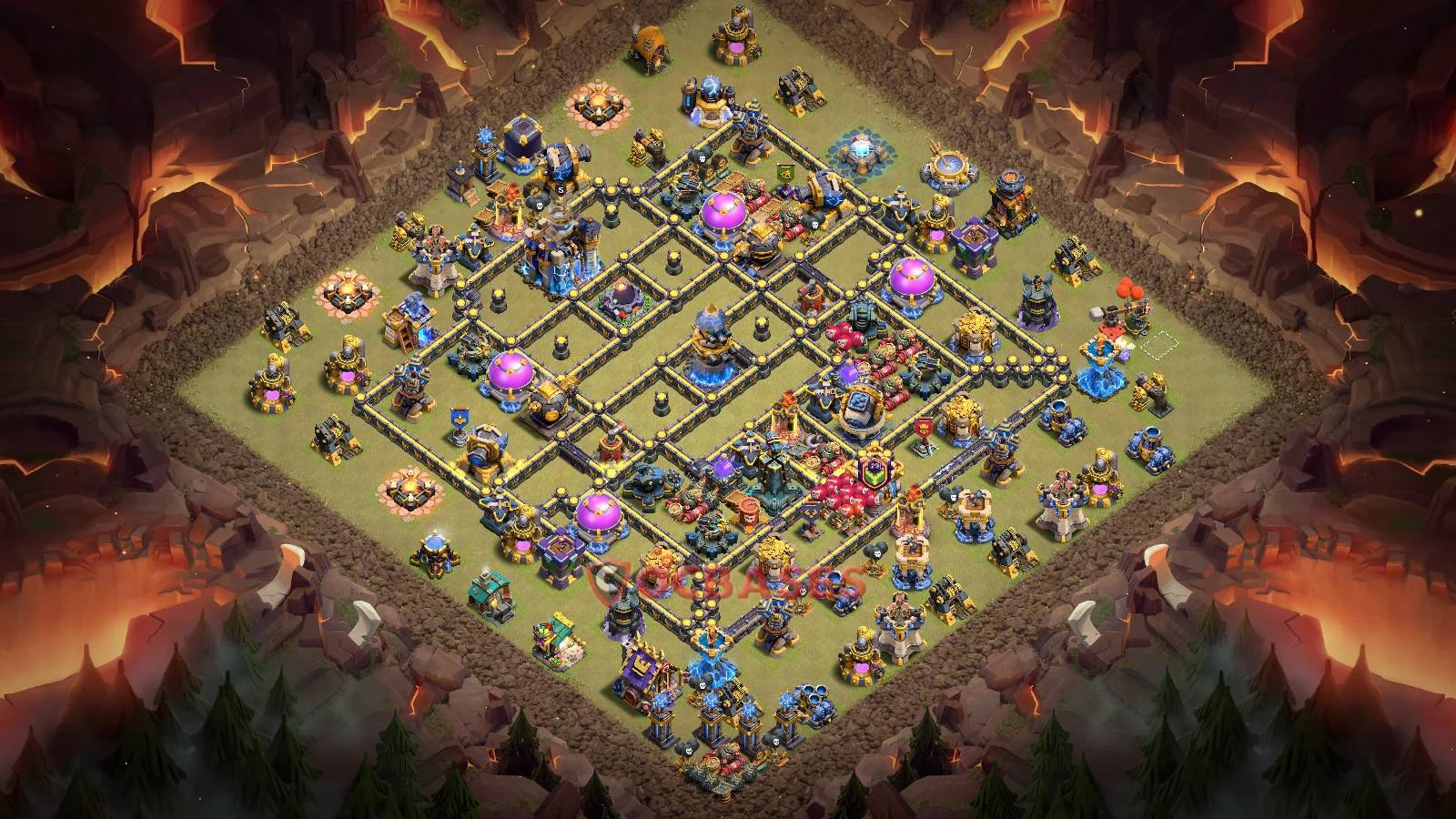 War (Anti-3 Star) Base TH18 with Link | Clash of Clans Bases | Layouts ID xpxgu
