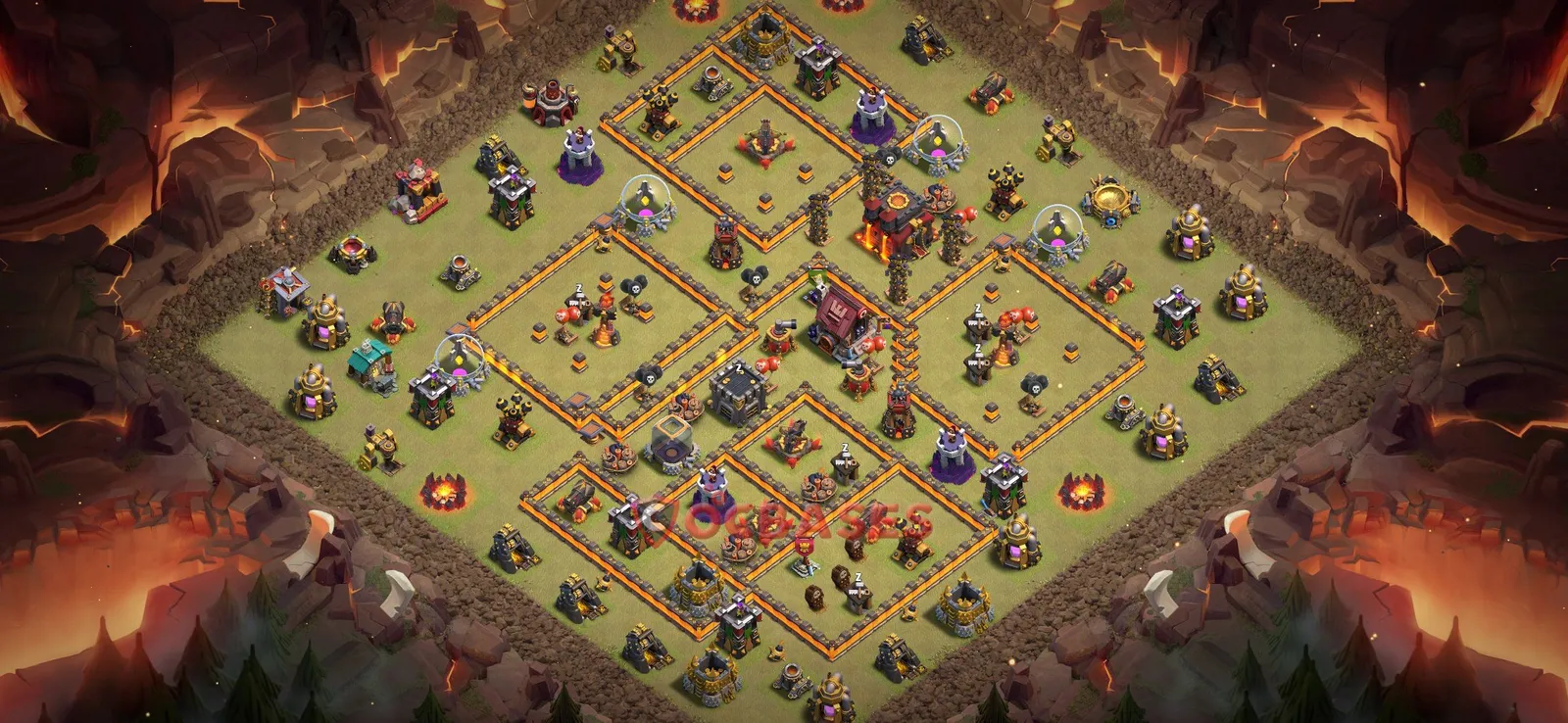 War (Anti-3 Star) Base TH10 - Clash of Clans Town Hall 10 Layout Link War (Anti-3 Star) Base TH10 - Clash of Clans Town Hall 10 WAR Base Layout with Copy Link 2026