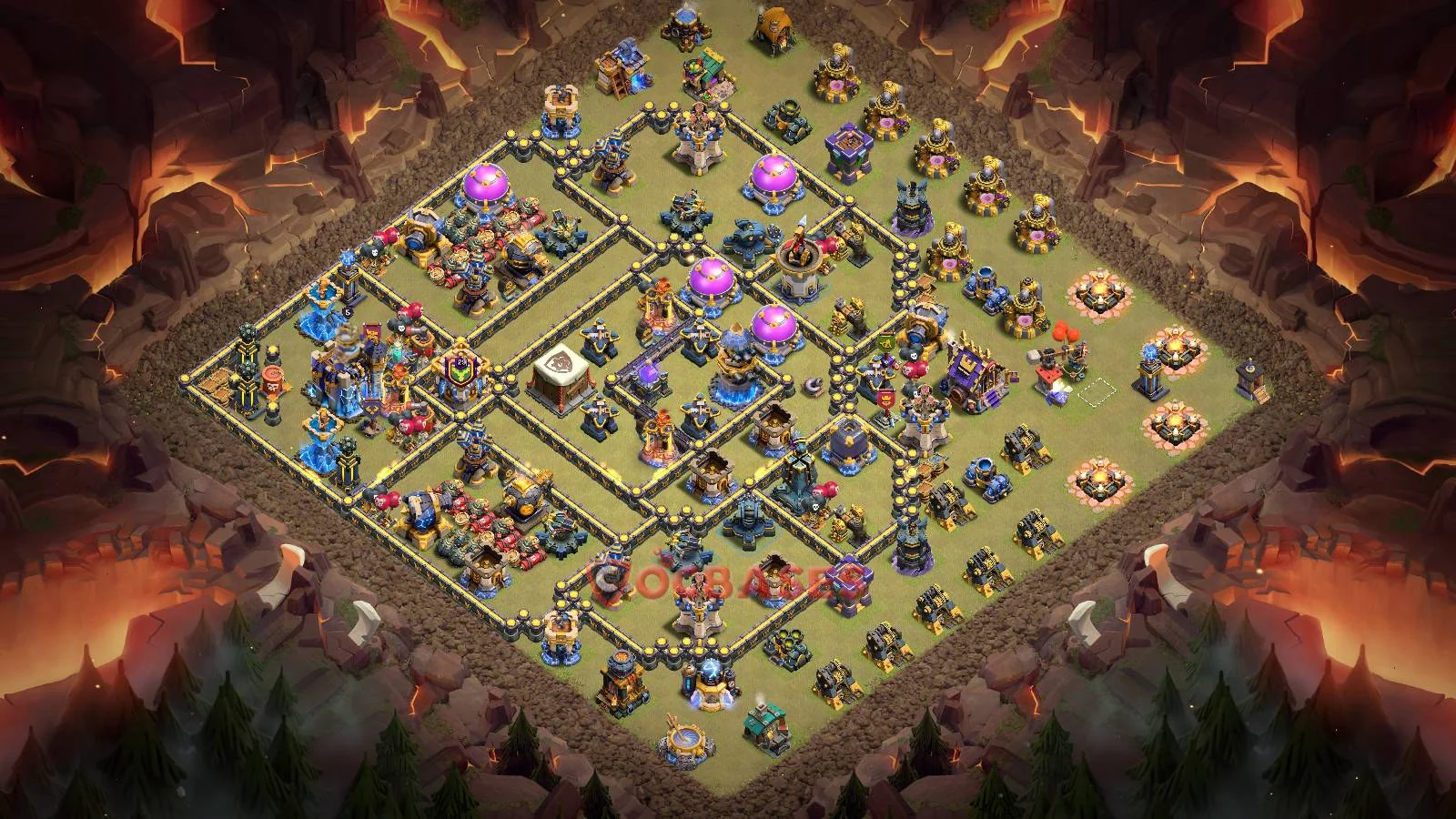 War (Anti-3 Star) Base TH18 with Link | Clash of Clans Bases | Layouts ID yon1z