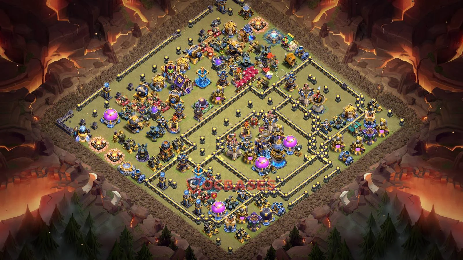 War (Anti-3 Star) Base TH18 with Link | Clash of Clans Bases | Layouts ID yzilb
