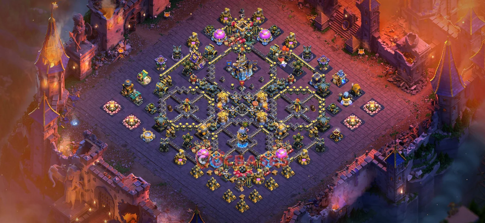 War (Anti-3 Star) Base TH18 with Link | Clash of Clans Bases | Layouts ID zd3or