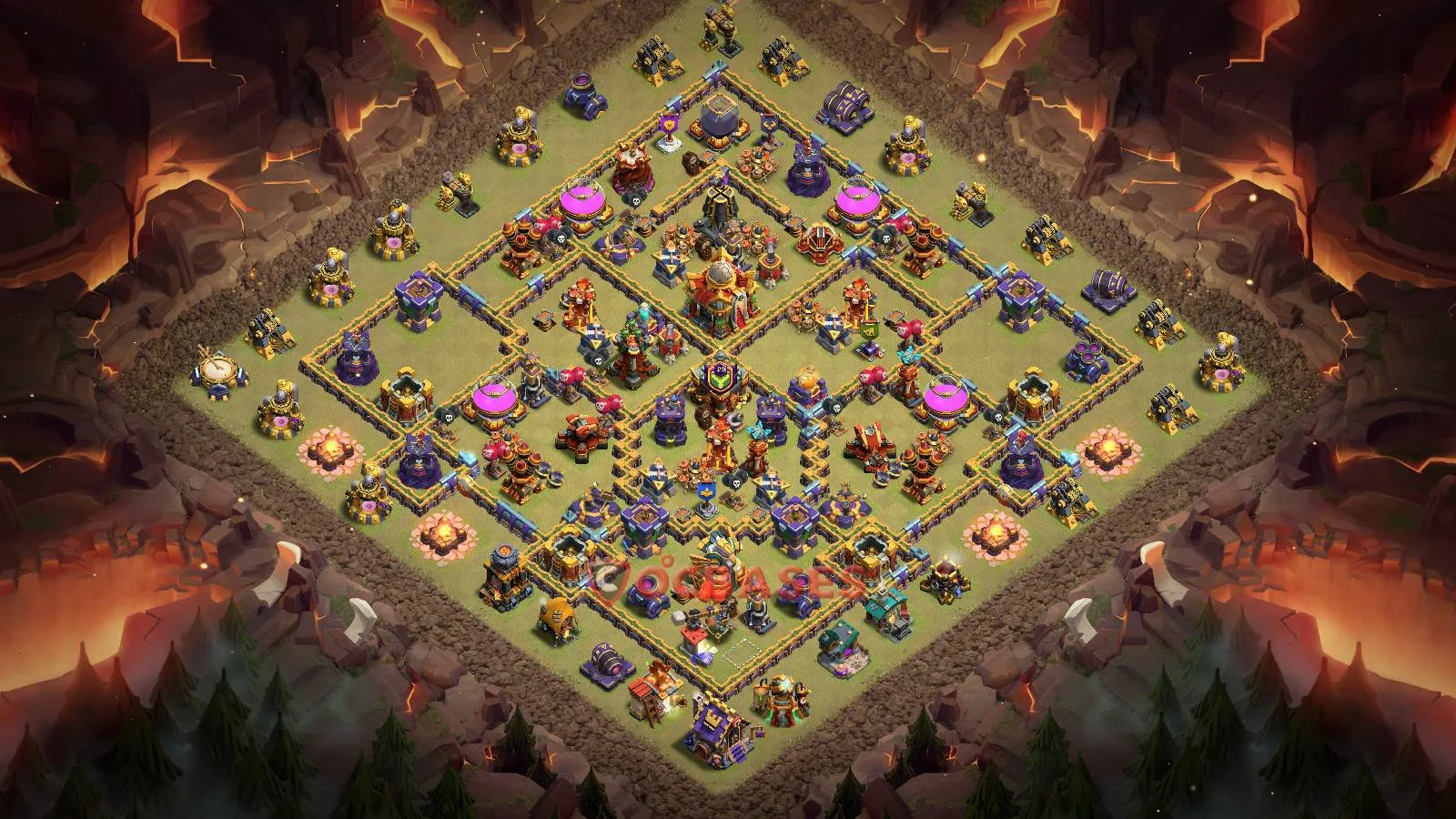War (Anti-3 Star) Base TH16 with Link | Clash of Clans Bases | Layouts ID zekz7