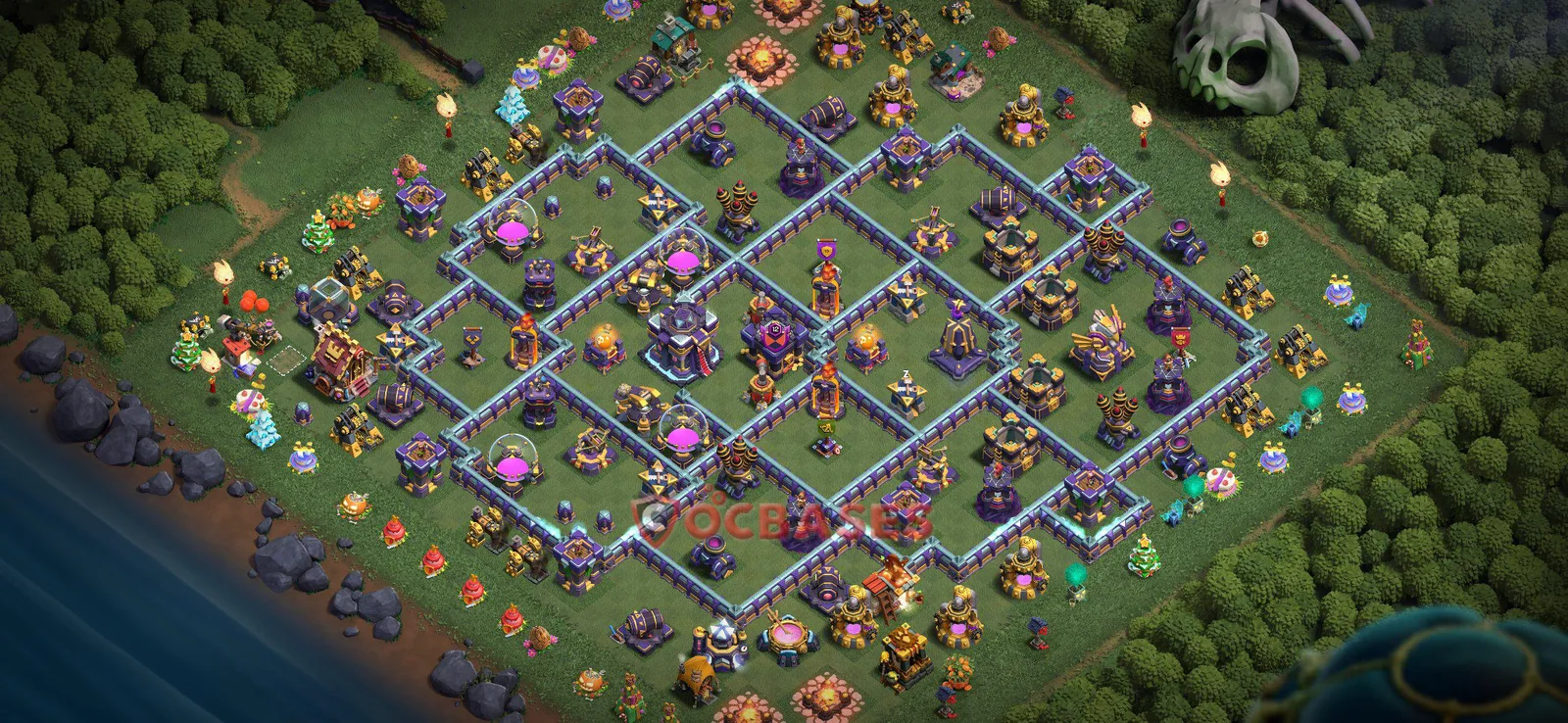 War (Anti-3 Star) Base TH15 with Link | Clash of Clans Bases | Layouts ID zlq9u