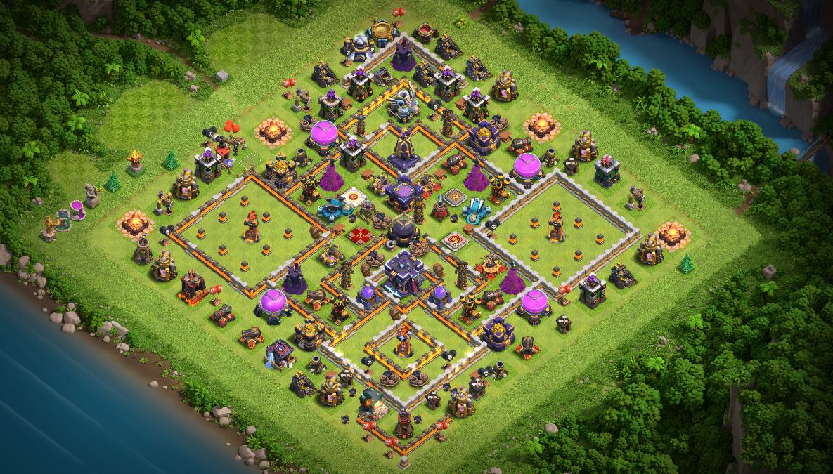 Coc Bases Layouts Clash Of Clans Builder Town Hall Base Links