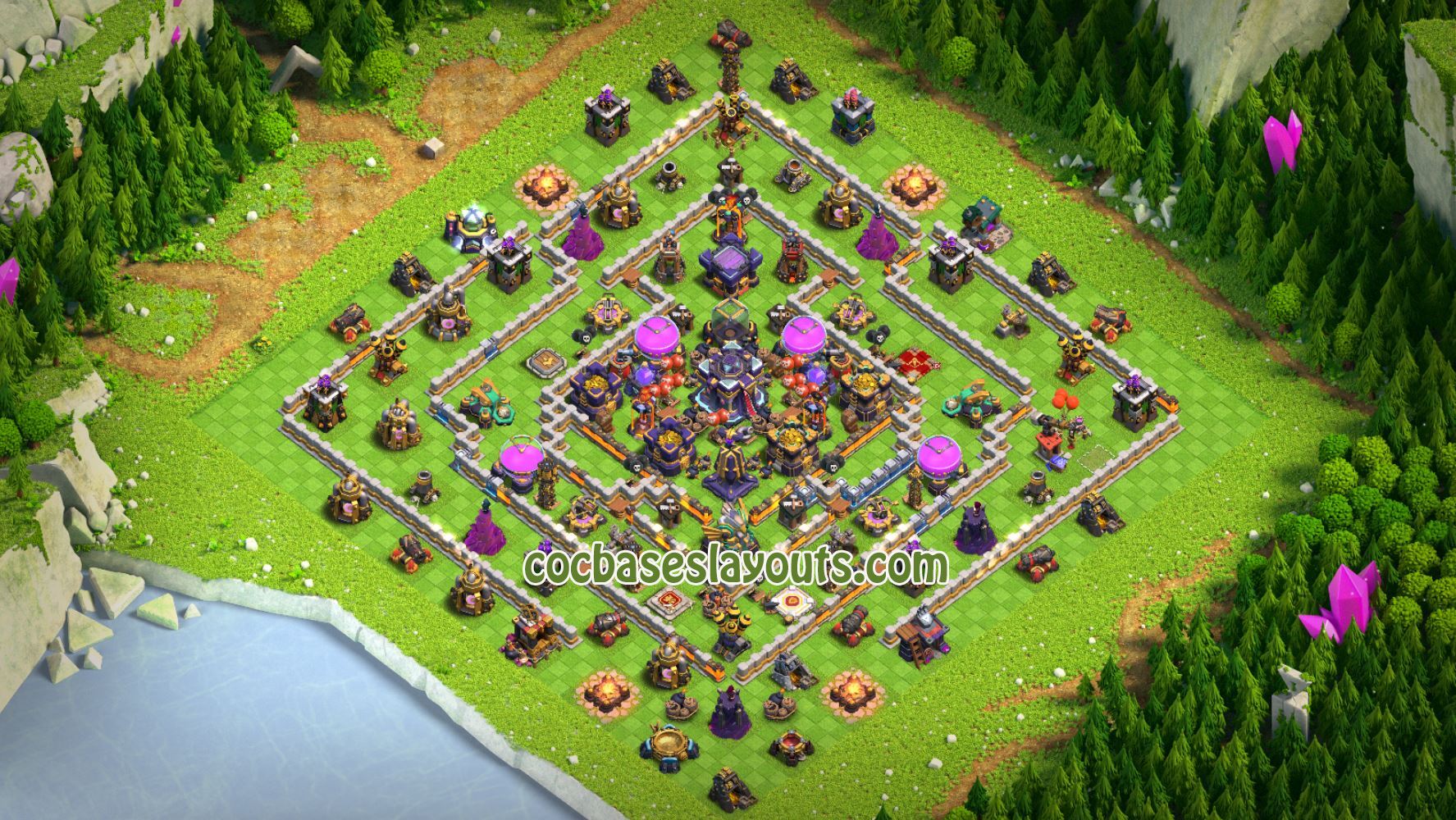 TH 15 Base COC Layout - XV24 with Link - COC Bases Layouts